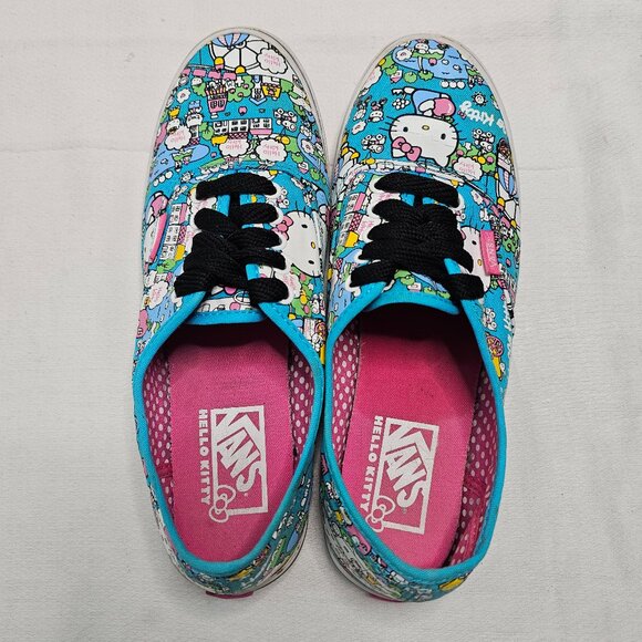 Vans Hello Kitty Sanrio Multicolor Print Sneakers Shoes Womens Size 8- Mens 6.5 - Picture 6 of 13